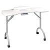 Стол для маникюра складной с пылесосом "Space Plus" белый