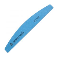 Пилка для ногтей широкая полукруглая синяя "Mylar Flexible" 120/180