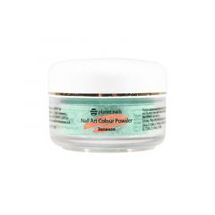 Пудра акриловая Planet Nails - цветная, зеленая 15г