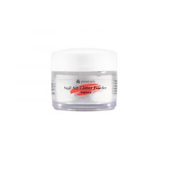 Пудра акриловая Planet Nails - глиттер, черная 5г.