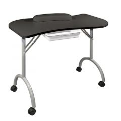 Стол для маникюра складной "Wave" черный