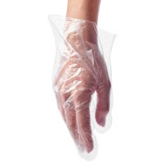 Перчатки полиэтиленовые, прозрачные, M, 100шт/уп