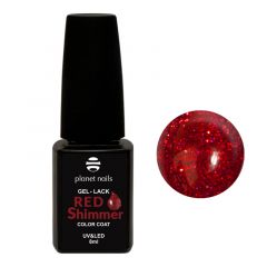 Гель-лак Planet Nails, "Red Shimmer" - 830, 8мл