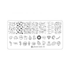 Пластина для Stamping Nail Art №53