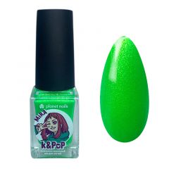 Лак для ногтей Planet Nails неоново- жемчужный K&PoP MiRa (286) 10мл