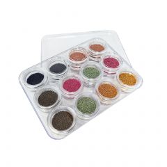 Набор украшений в банке разноцветный (12шт в упаковке)