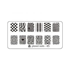 Пластина для Stamping Nail Art №45