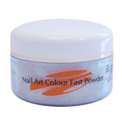 Пудра акриловая Planet Nails - глиттер, голубая 45г.