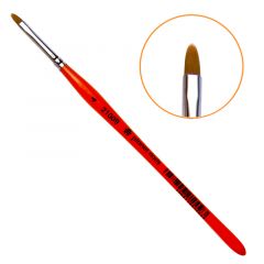 Кисть Planet Nails гелевая овальная из синтетического волоса № 4