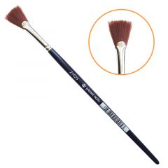Кисть Planet Nails для дизайна "веер", синтетика, №2