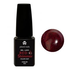 Гель-лак Planet Nails, "Red Shimmer" - 833, 8мл