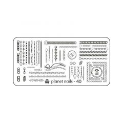 Пластина для Stamping Nail Art №40