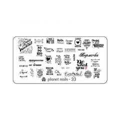 Пластина для Stamping Nail Art №33