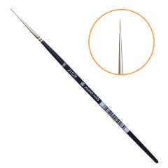 Кисть Planet Nails для тонких линий, светлая синтетика, №10/0