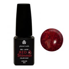 Гель-лак Planet Nails, "Red Shimmer" - 832, 8мл