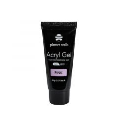 Гель Planet Nails Acryl Gel камуфлирующий розовый, 60гр