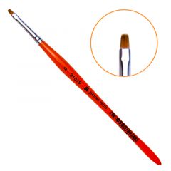 Кисть Planet Nails для китайской росписи из синтетического волоса квадратная № 4
