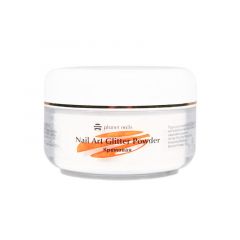 Пудра акриловая Planet Nails - глиттер, кремовая 45г.