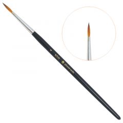 Кисть Planet Nails для дизайна круглая № 4 (310.4)