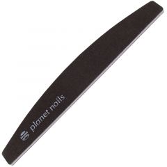 Пилка для ногтей широкая полукруглая черная 100/180