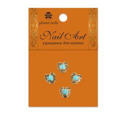 Натуральные камни в оправе в ассорт. 4 шт/уп