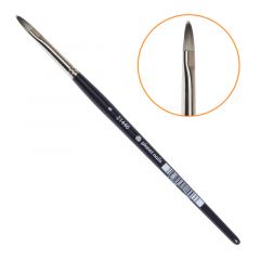 Кисть Planet Nails гелевая овальная серый ворс № 6