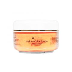 Пудра акриловая Planet Nails - цветная, оранжевая 45г.