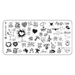 Пластина для Stamping Nail Art №58