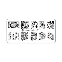 Пластина для Stamping Nail Art №32