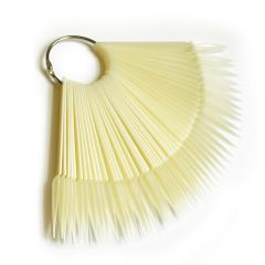 Палитра для лаков "веер", натуральная 48 шт, острая форма