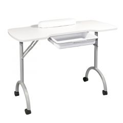Стол для маникюра складной "Space" белый