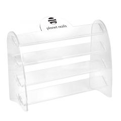 Подставка для лаков с логотипом 4 яруса 28Х20 см