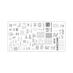 Пластина для Stamping Nail Art №57