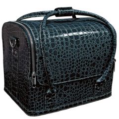 Сумка-чемодан темно синяя "Crocodile"