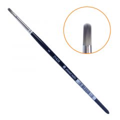 Кисть Planet Nails для дизайна овальная, серая №2  (996218.2)