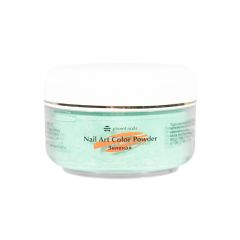 Пудра акриловая Planet Nails - цветная, зеленая 45г.