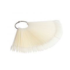 Палитра для лаков "веер", натуральная 48 шт, круглая форма