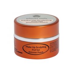 Гель Planet Nails - MAKE UP SCULPTING PROF GEL SHIMMER PEACH – моделирующий гель, персиковый, 50 г