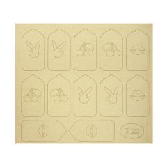 Металлизированные наклейки-трафареты