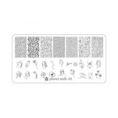 Пластина для Stamping Nail Art №50