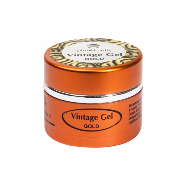 Гель-паста для чеканки Planet Nails - Vintage Gel gold 5г