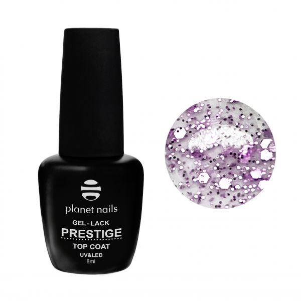 Гель-лак Planet Nails, "PRESTIGE" - MATTE TOP PARTY PINK , без липкого слоя,  8мл
