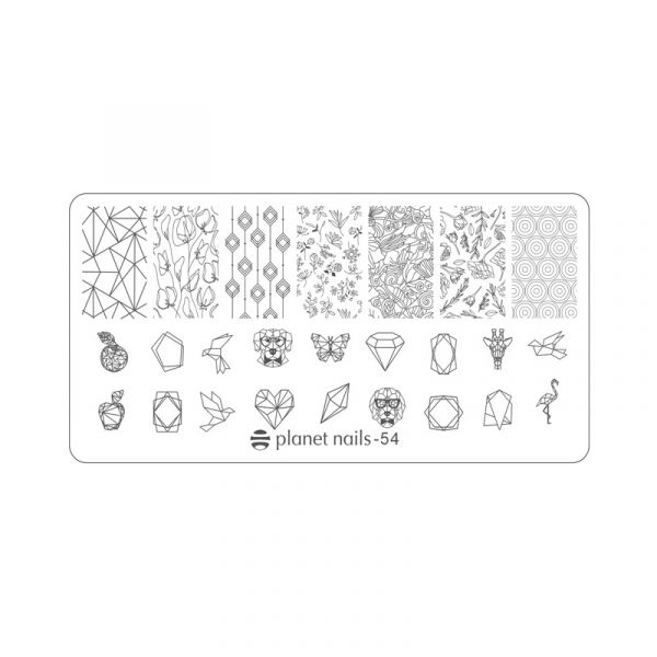 Пластина для Stamping Nail Art №54