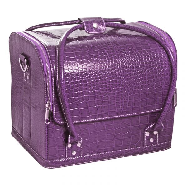 Сумка-чемодан фиолетовая "Crocodile"