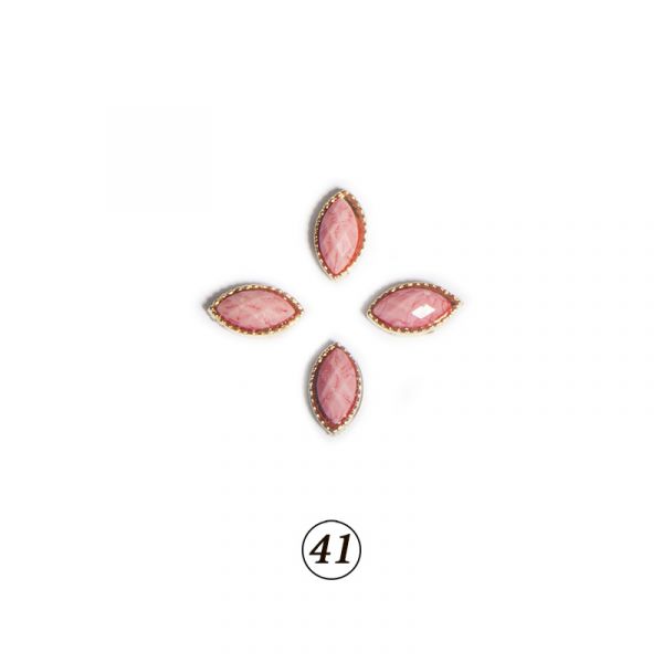 Натуральные камни в оправе в ассорт. 4 шт/уп, изображение 33