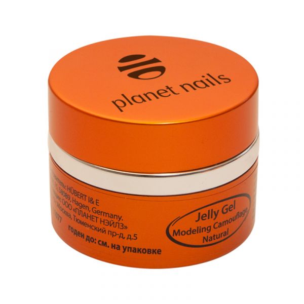 Гель-желе Planet Nails - Modeling Camouflage Natural Jelly Gel, камуфлирующий, натуральный 30г
