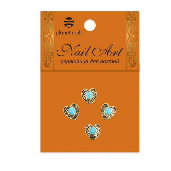 Натуральные камни в оправе в ассорт. 4 шт/уп