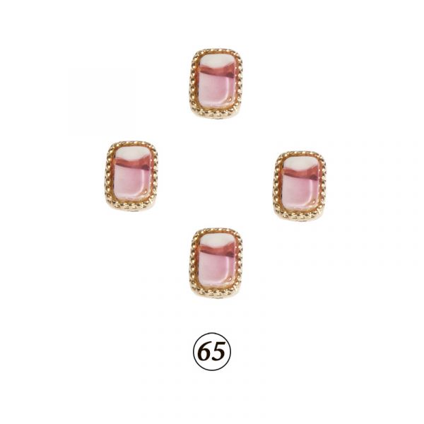 Натуральные камни в оправе в ассорт. 4 шт/уп, изображение 57