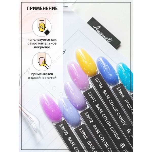 Гель-лак Planet Nails, BASE COLOR "CANDY"- 906, 8 мл, изображение 5