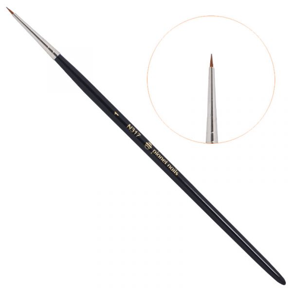 Кисть Planet Nails для дизайна круглая № 1(317.1)